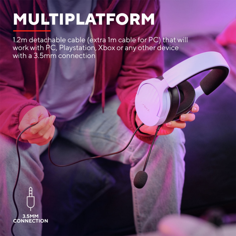 Trust GXT 489P Fayzo Gamingheadset Eco Lila