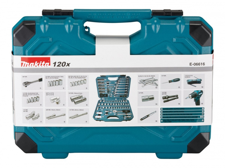 Makita Tool Set 120 Pieces Makita Tool Set 120 Pieces