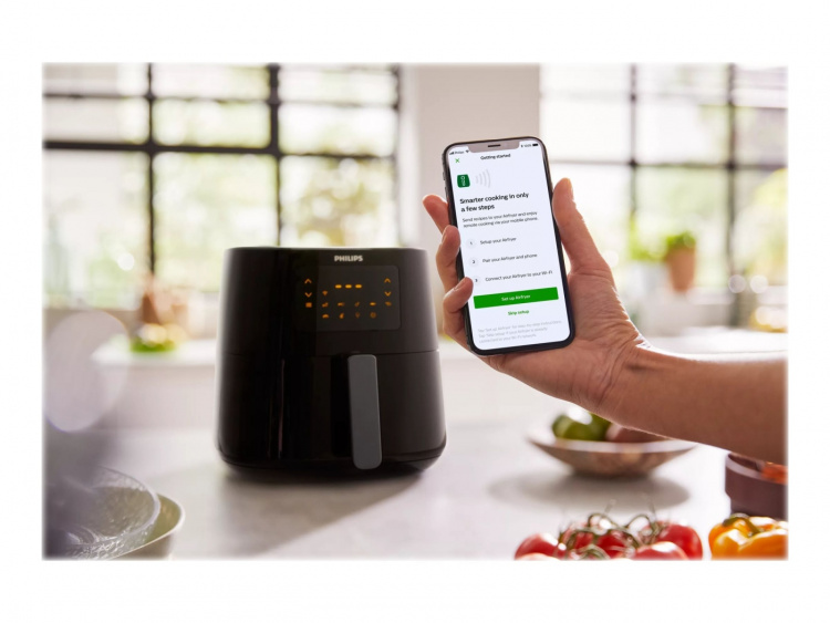 Philips Essential HD9280 Airfryer XL Airfryer 2000W Dark Silver/Black