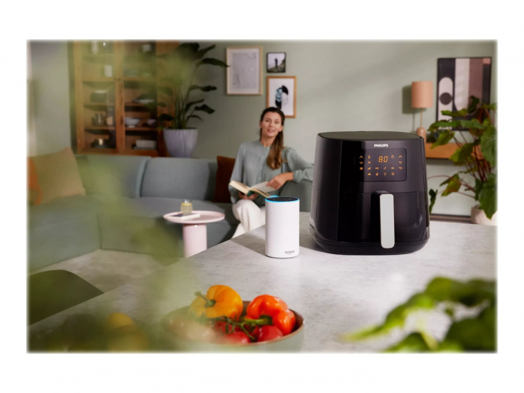 Philips Essential HD9280 Airfryer XL Airfryer 2000W Dark Silver/Black