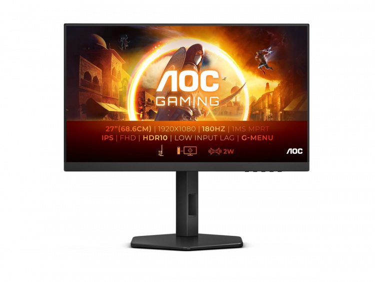 AOC Gaming 27G4X 27 1920 x 1080 (Full HD) HDMI DisplayPort 180Hz Pivot Skærm AOC Gaming 27G4X 27 1920 x 1080 (Full HD) HDMI DisplayPort 180Hz Pivot Skærm