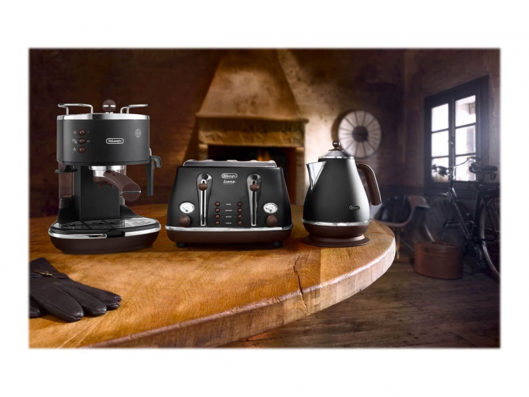 Delonghi Icona Vintage ECOV 311.BK Koffiezetapparaat, Mat zwart