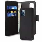 Puro iPhone 12 Pro Max, EcoLeather Wallet Detach, black Puro iPhone 12 Pro Max, EcoLeather Wallet Detach, black