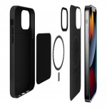 Puro iPhone 13 Pro SKYMAG Cover Leather Look, Black Puro iPhone 13 Pro SKYMAG Cover Leather Look, Black