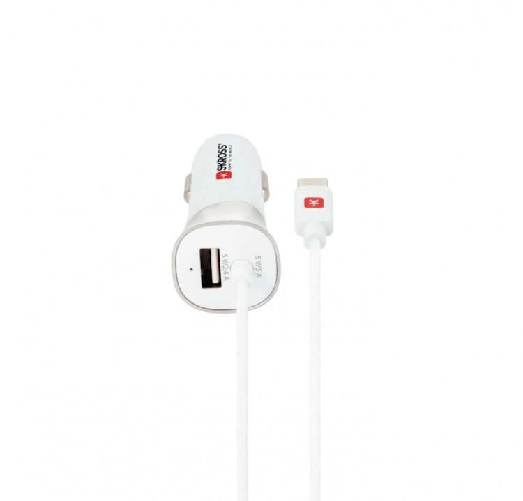SKROSS USB Autolader met Type-C Kabel (2.0)