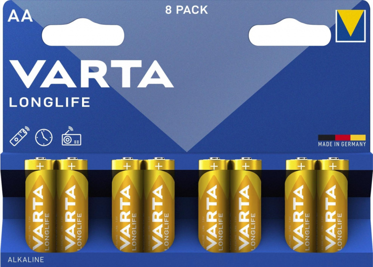 Varta Longlife AA 8 Pack (B)