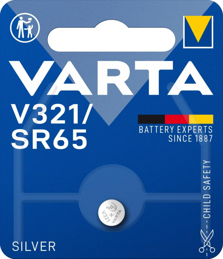 Varta V321/SR65 zilveren munt 1 pak