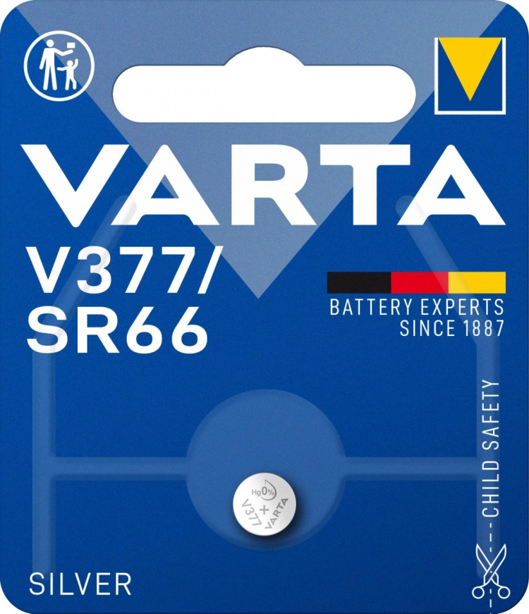 Varta V377/SR66 Silver Coin 1 Pack (B)