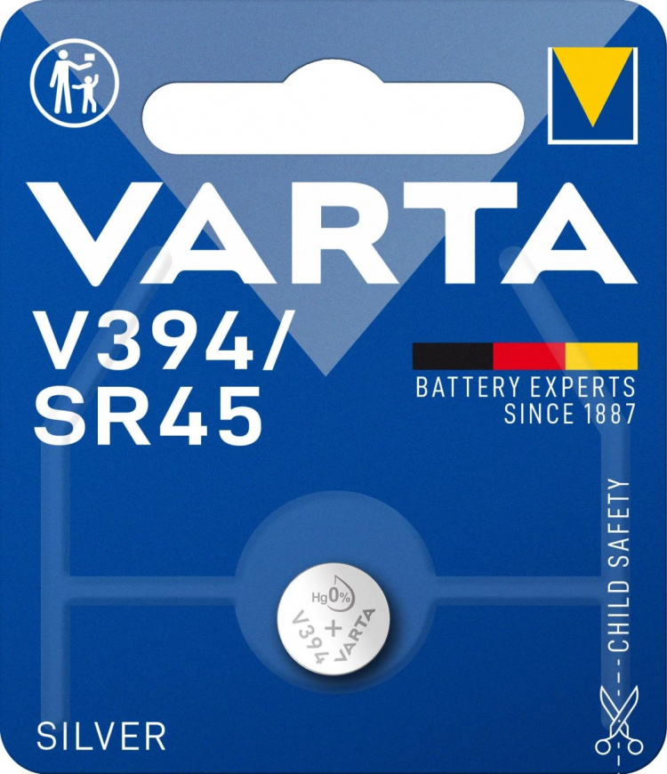 Varta V394/SR45 zilveren munt 1 pak