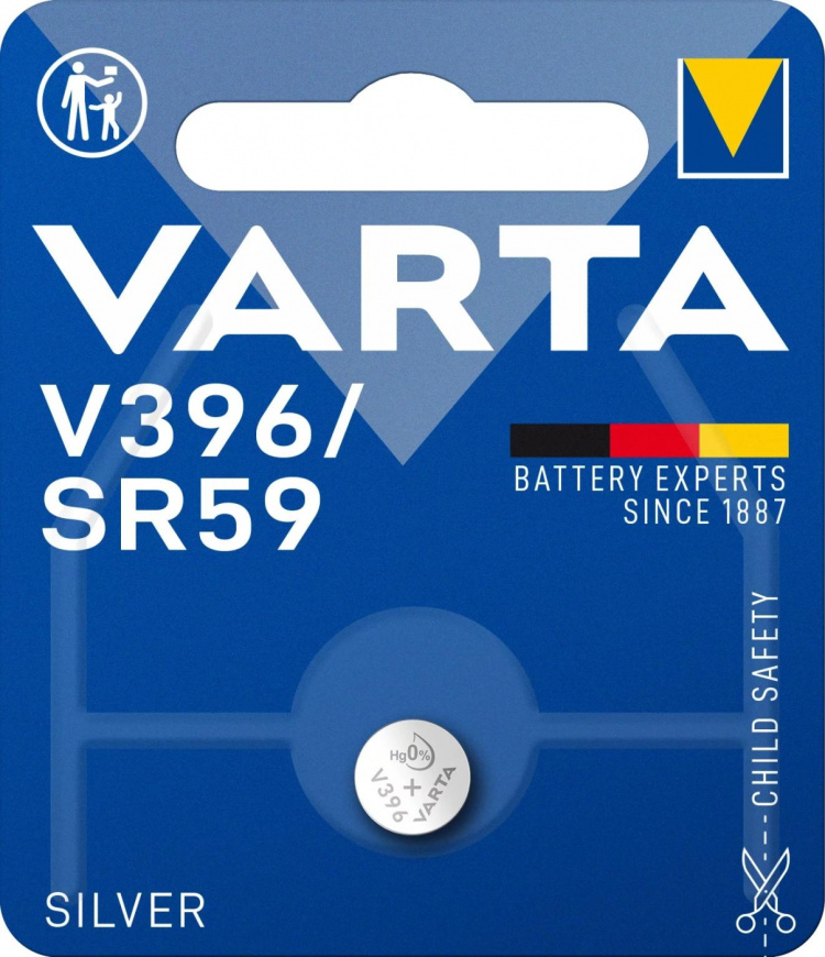 Varta V396/SR59 zilveren munt 1 pak