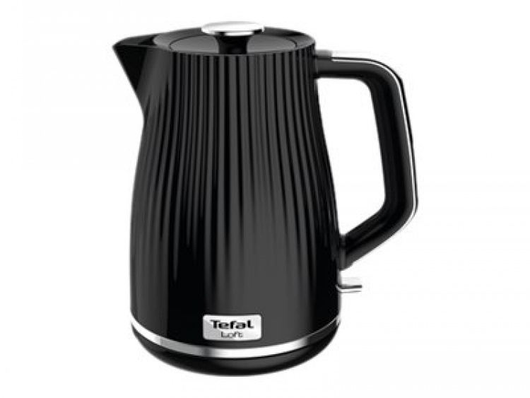 Tefal Loft Vattenkokare 1,7 liter Svart med kromdetaljer Tefal Loft Vattenkokare 1,7 liter Svart med kromdetaljer