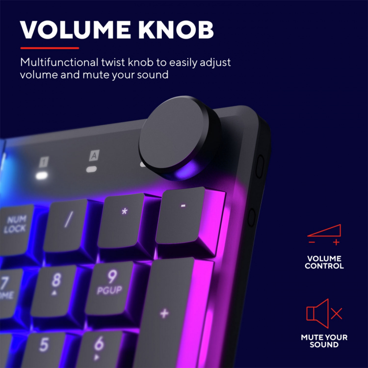 Trust GXT 866 Torix Mekaniskt gamingtangentbord Nordisk layout