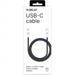 Celly USB-C - USB-C-kabel 60W 1,5 m Svart