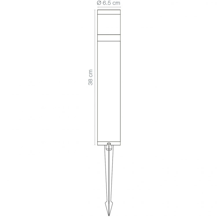 LightsOn Polly Pollare 38cm 350lm 3000K 5W Antracit LightsOn Polly Pollare 38cm 350lm 3000K 5W Antracit