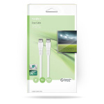 Nedis Satelliet- en Antennekabel | F-Male Quick | F-Male Quick | Vernikkeld | 75 Ohm | Dubbel Afgeschermd | 10.0 m | Rond | PVC | Wit | Doos Nedis Satelliet- en Antennekabel | F-Male Quick | F-Male Quick | Vernikkeld | 75 Ohm | Dubbel Afgeschermd | 10.0 m | Rond | PVC | Wit | Doos