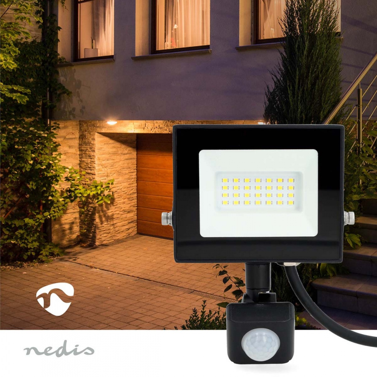 Nedis LED-Bouwlamp | 4000 K | Nominale lichtstroom: 1620 lm | IP44 | 1.00 m | Energieklasse: F | 220 - 240 V AC 50/60 Hz | 20 W Nedis LED-Bouwlamp | 4000 K | Nominale lichtstroom: 1620 lm | IP44 | 1.00 m | Energieklasse: F | 220 - 240 V AC 50/60 Hz | 20 W