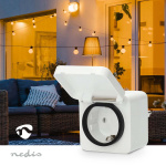 Nedis SmartLife Slimme Stekker | IP44 | Energiemeter | 3680 W | Type F (CEE 7/7) | -25 - 55 °C | Android™ / IOS | Wit | 1 Stuks Nedis SmartLife Slimme Stekker | IP44 | Energiemeter | 3680 W | Type F (CEE 7/7) | -25 - 55 °C | Android™ / IOS | Wit | 1 Stuks