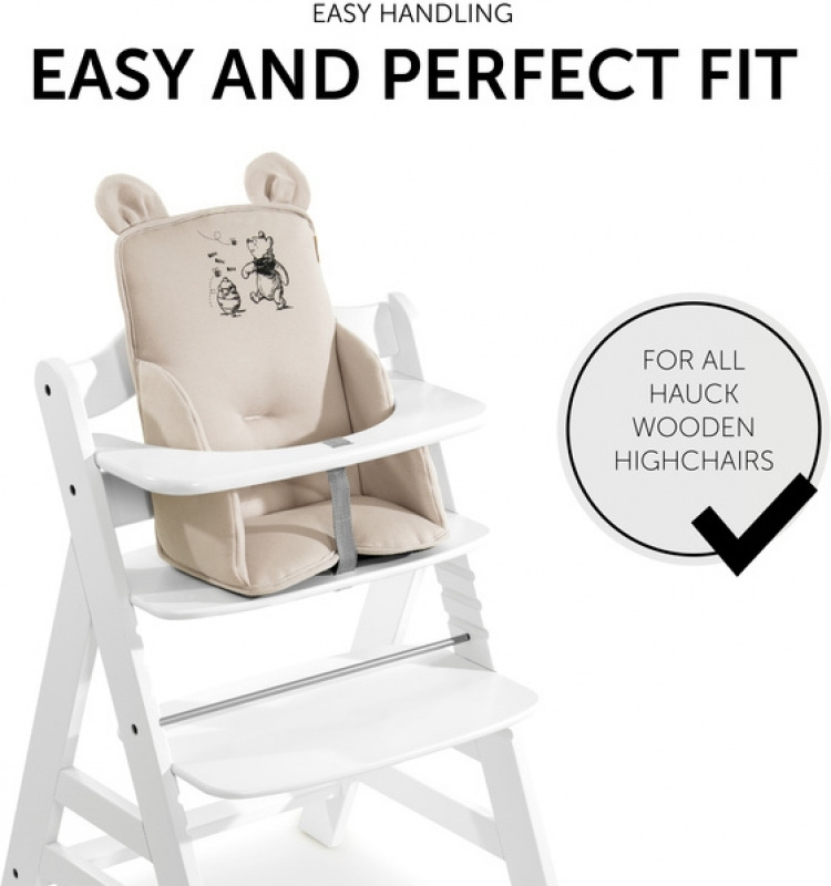 Hauck Alpha Cozy Select Disney barnstolsdyna, Nalle Puh Beige