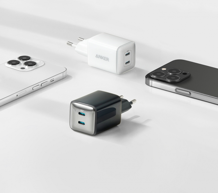 Anker PowerPort III 40W nätladdare, vit