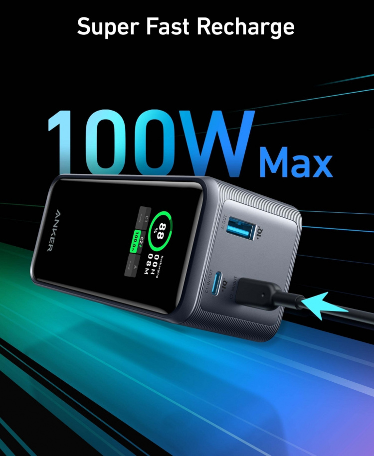 Anker Prime 200W Powerbank, 20000 mAh