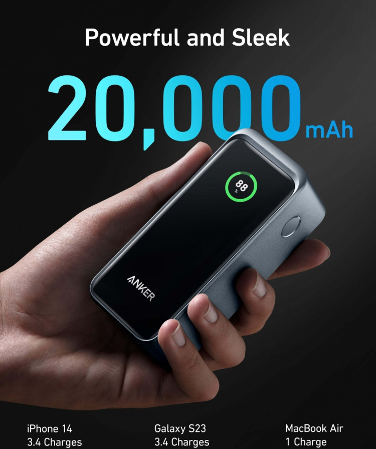 Anker Prime 200W Powerbank, 20000 mAh