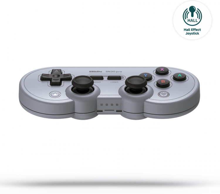 8BitDo SN30 Pro - Hall Edition trådlös spelkontroll, Grå, Switch / PC / Android 8BitDo SN30 Pro - Hall Edition trådlös spelkontroll, Grå, Switch / PC / Android
