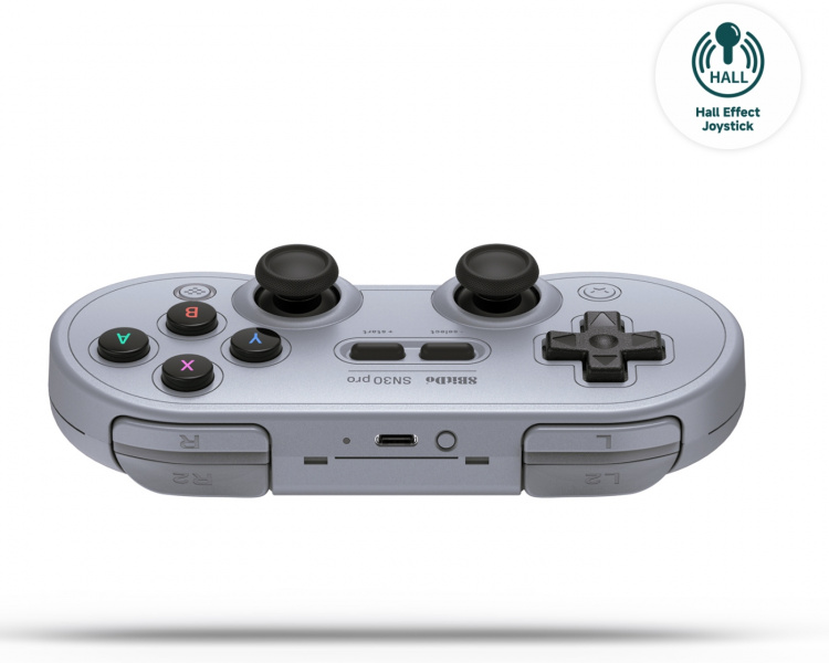 8BitDo SN30 Pro - Hall Edition trådlös spelkontroll, Grå, Switch / PC / Android 8BitDo SN30 Pro - Hall Edition trådlös spelkontroll, Grå, Switch / PC / Android
