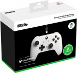 8BitDo Ultimate Wired Controller - Hall Edition trådlös spelkontroll, vit, Xbox / PC 8BitDo Ultimate Wired Controller - Hall Edition trådlös spelkontroll, vit, Xbox / PC