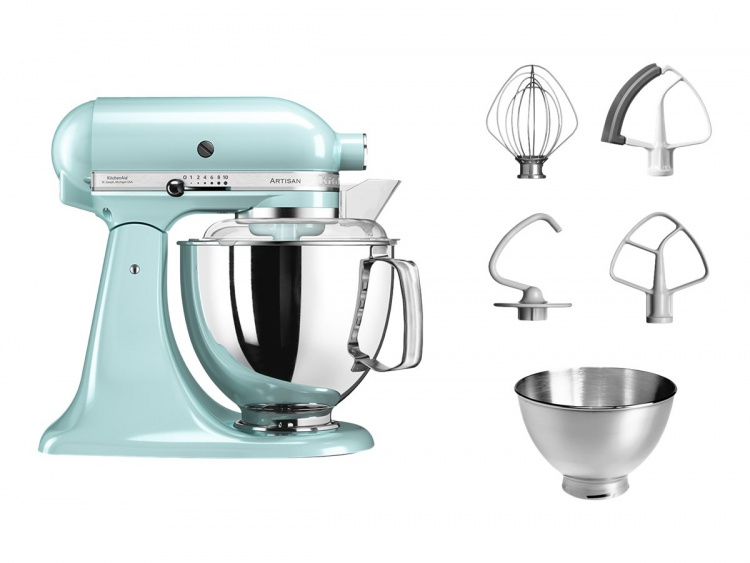 KitchenAid Artisan 5KSM175PSEIC Köksmaskin 4,8 liter Isblå
