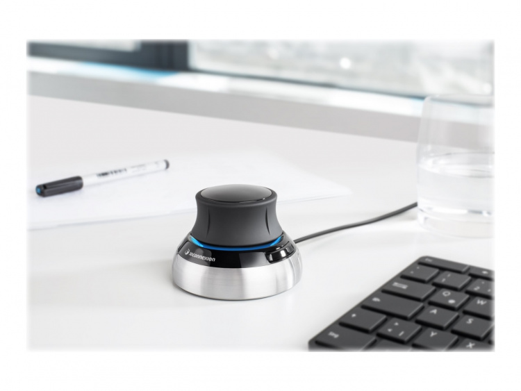 3Dconnexion SpaceMouse Compact Kabel Svart Silver