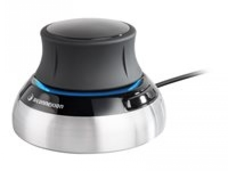 3Dconnexion SpaceMouse Compact Kabel Svart Silver