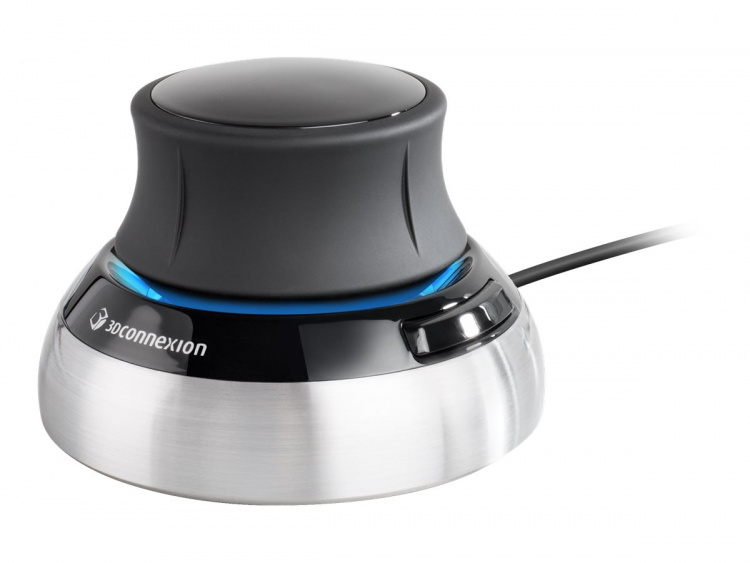 3Dconnexion SpaceMouse Compact Kabel Svart Silver