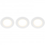 Llitt Doris 230V Dimbar downlight spotlight 3000K 400lm IP65 3-pack Vit