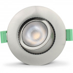 Llitt Ellen Infälld downlight Dim-to-Warm 520lm IP65 3-pack Borstad stål