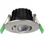 Llitt Ellen Infälld downlight Dim-to-Warm 520lm IP65 3-pack Borstad stål