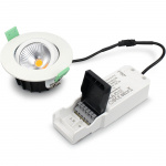 Llitt Lisa Dimbar Infälld downlight 3000K 600lm IP65 1-pack Vit