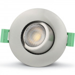 Llitt Sanna Dimbar Infälld downlight 3000K/4000K 520lm IP65 3-pack Borstad stål