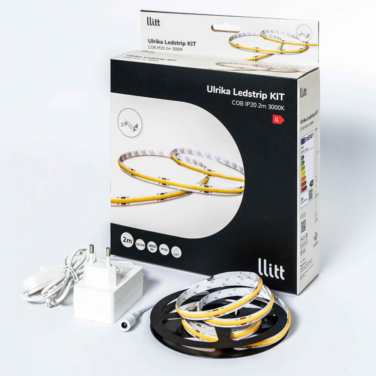 Llitt Ulrika Ledstrip kit COB-LED IP20 2m 3000K Llitt Ulrika Ledstrip kit COB-LED IP20 2m 3000K
