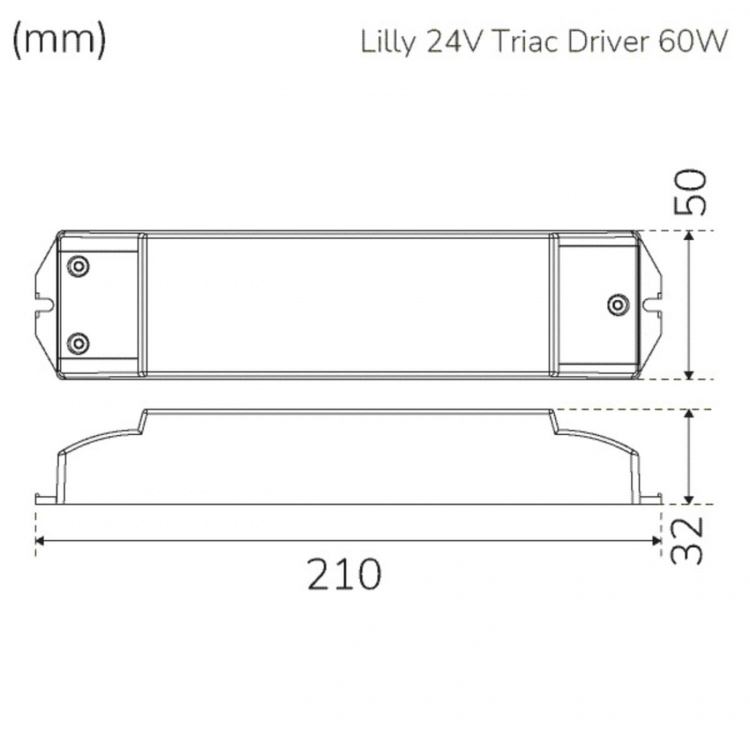 Llitt Lilly Driver Transformator för LED-strip 24V 0-60W IP20