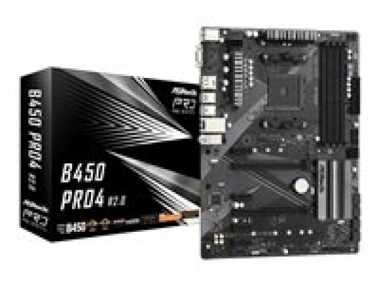 ASRock B450 Pro4 R2.0 ATX AM4 AMD B450 ASRock B450 Pro4 R2.0 ATX AM4 AMD B450