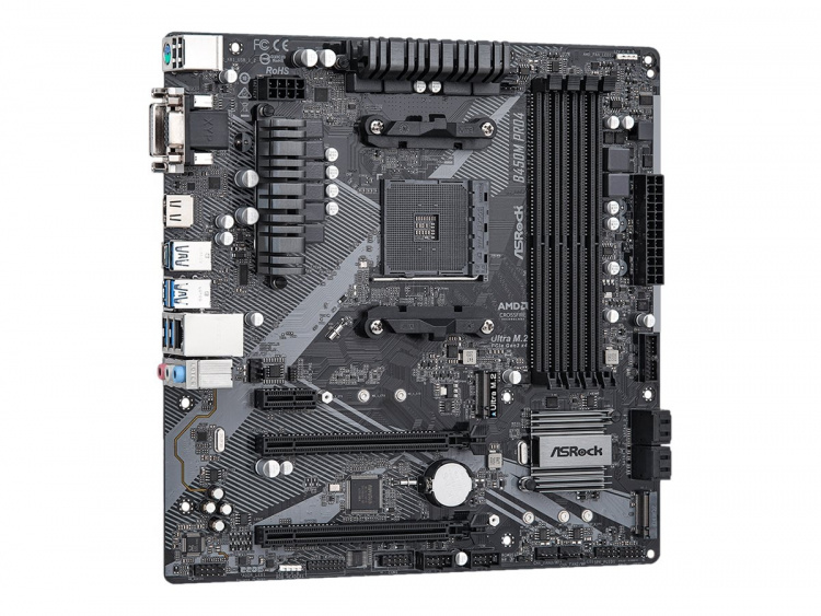 ASRock B450M Pro4 R2.0 Micro-ATX AM4 AMD B450 ASRock B450M Pro4 R2.0 Micro-ATX AM4 AMD B450