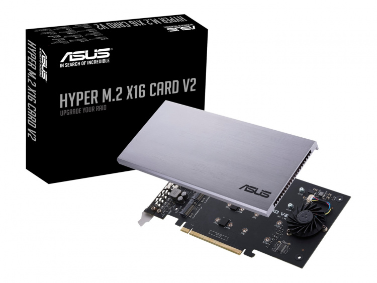 ASUS HYPER M.2 X16 CARD V2 Interfaceadapter ASUS HYPER M.2 X16 CARD V2 Interfaceadapter