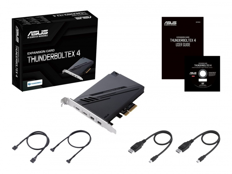 ASUS ThunderboltEX 4 Thunderbolt-adapter PCI Express 3.0 x4 40Gbps ASUS ThunderboltEX 4 Thunderbolt-adapter PCI Express 3.0 x4 40Gbps