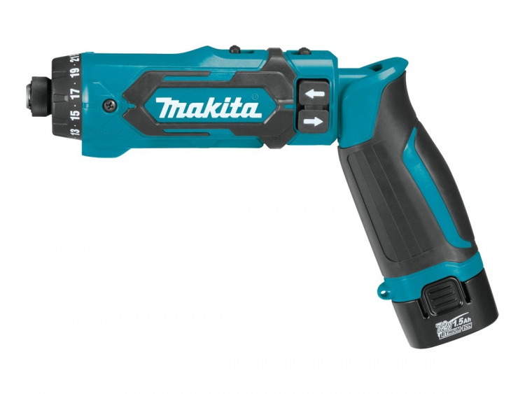 Makita DF012DSE Drill/driver 2 batteries included 1/4 hex socket