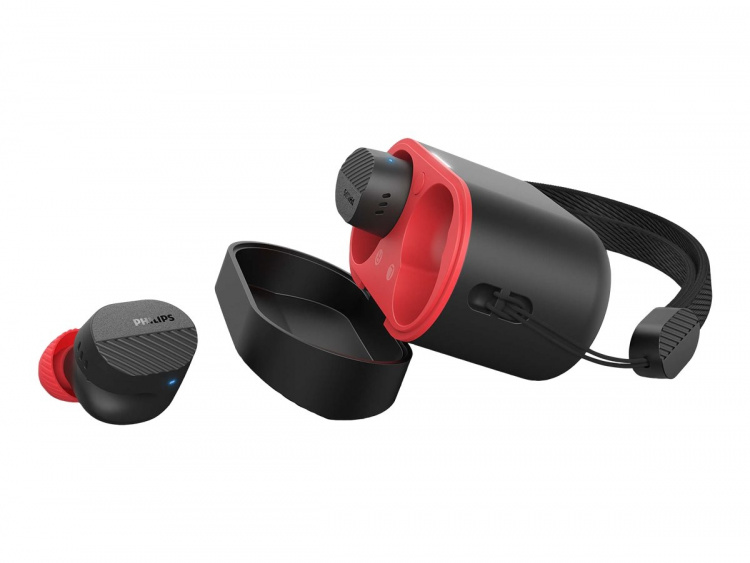 Philips TAA5508BK Wireless True Wireless Earbuds Black Red Philips TAA5508BK Wireless True Wireless Earbuds Black Red
