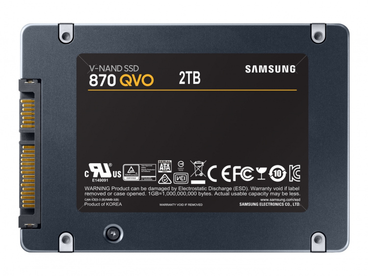 Samsung 870 QVO SSD MZ-77Q2T0BW 2TB 2.5 SATA-600 Samsung 870 QVO SSD MZ-77Q2T0BW 2TB 2.5 SATA-600