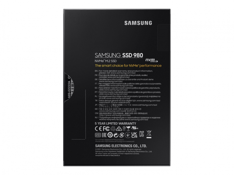 Samsung 980 SSD MZ-V8V1T0BW 1TB M.2 Samsung 980 SSD MZ-V8V1T0BW 1TB M.2