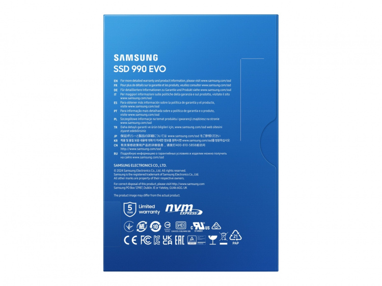Samsung 990 EVO Solid state-drive MZ-V9E2T0BW 2TB M.2 PCI Express 4.0 x4 (NVMe) PCI Express 5.0 x4 (NVMe)