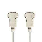 Nedis VGA-Kabel | VGA Male | VGA Male | Vernikkeld | Maximale resolutie: 1024x768 | 2.00 m | Rond | ABS | Ivoor | Label