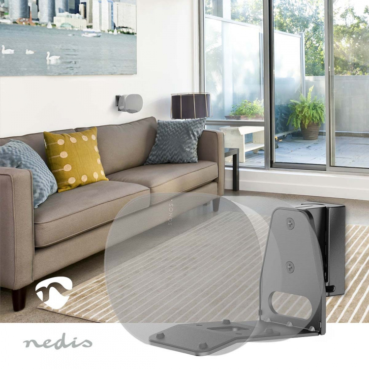 Nedis Speakerbeugel | Geschikt voor: Sonos® Era300 | Wand | 5 kg | Kantelbaar / Zwenken | Kantelbaar | Draaibaar | ABS / Metaal | Zwart Nedis Speakerbeugel | Geschikt voor: Sonos® Era300 | Wand | 5 kg | Kantelbaar / Zwenken | Kantelbaar | Draaibaar | ABS / Metaal | Zwart